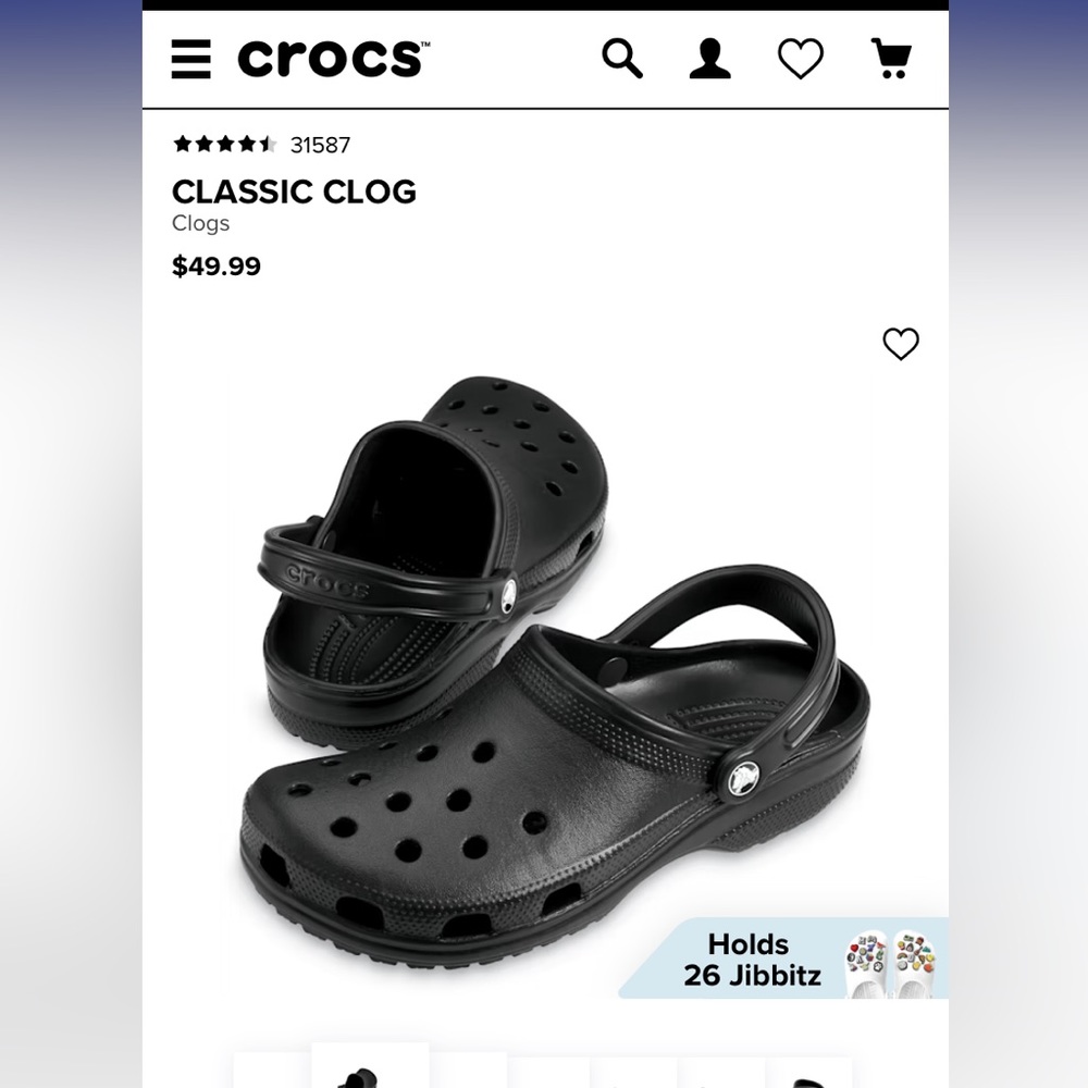 Women’s size 6 classic clog Crocs